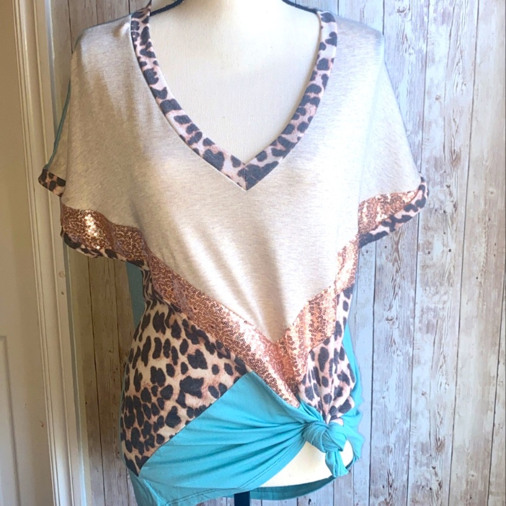 women’s leopard top